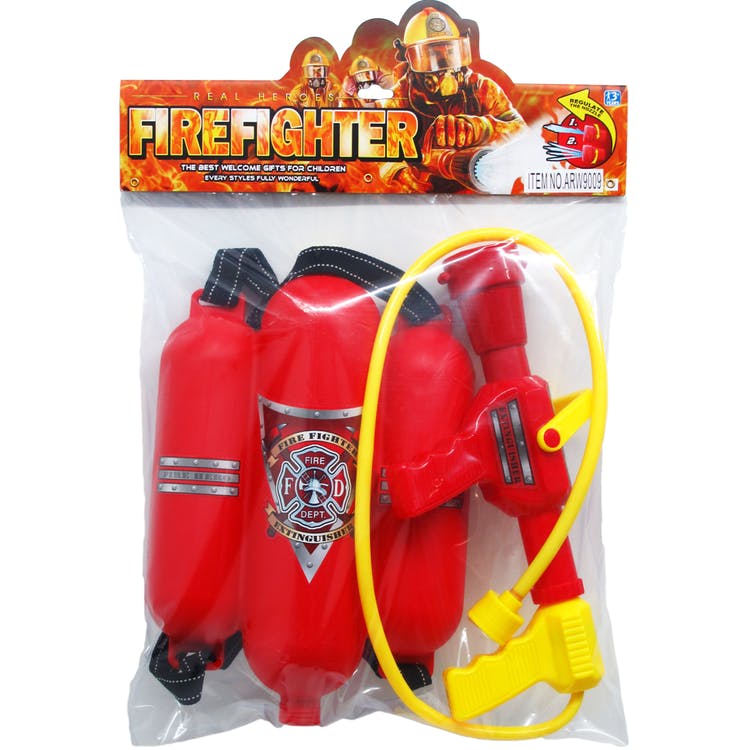 Firefighter Water Blaster & Backpack Tank Play Set 11.25" 2