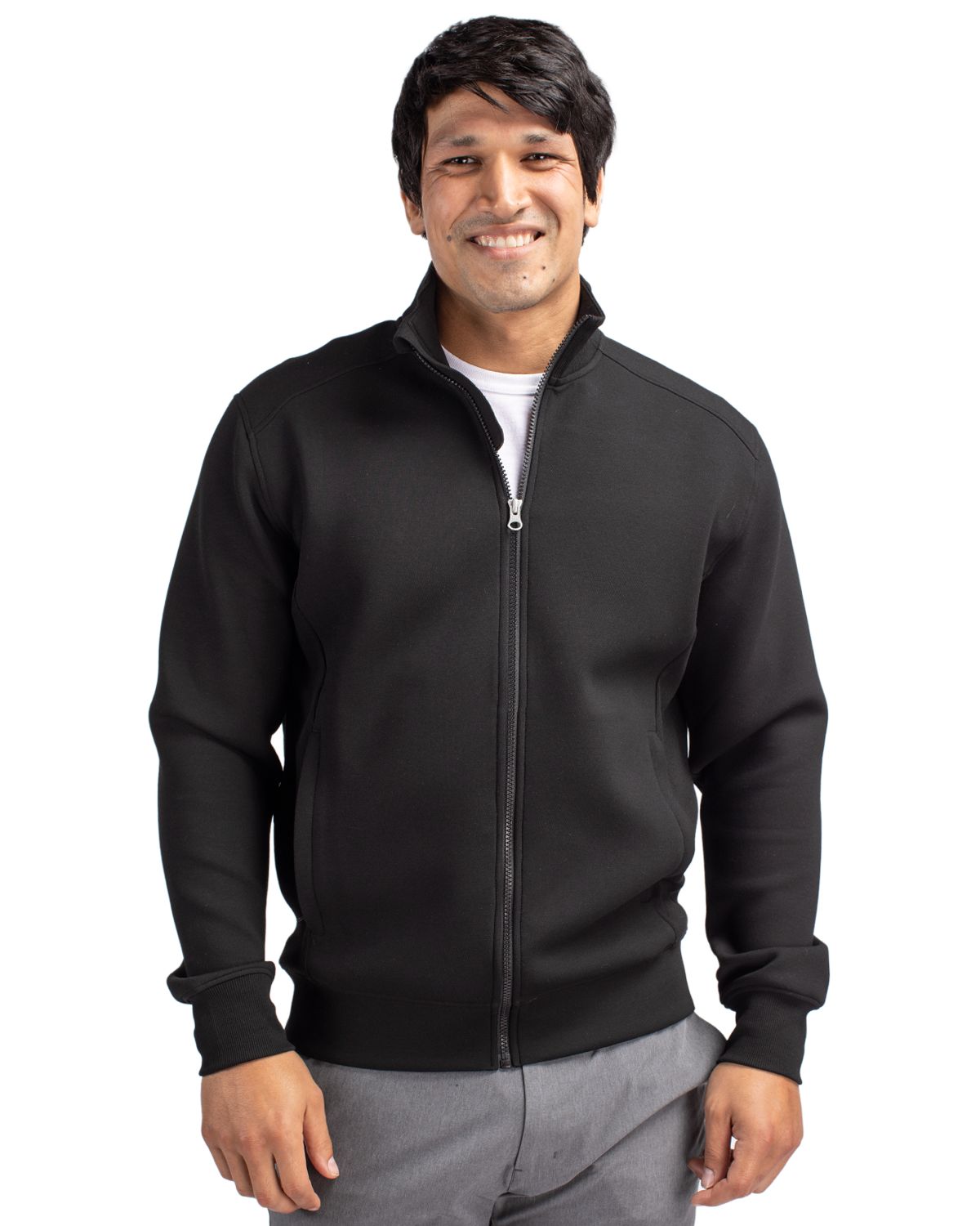 Cutter & Buck Roam Recycled Buttery-Soft Knit Mens Full Zip Jacket 3