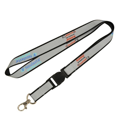 3/4" Neck Lanyard with Reflective Outer Edges 5