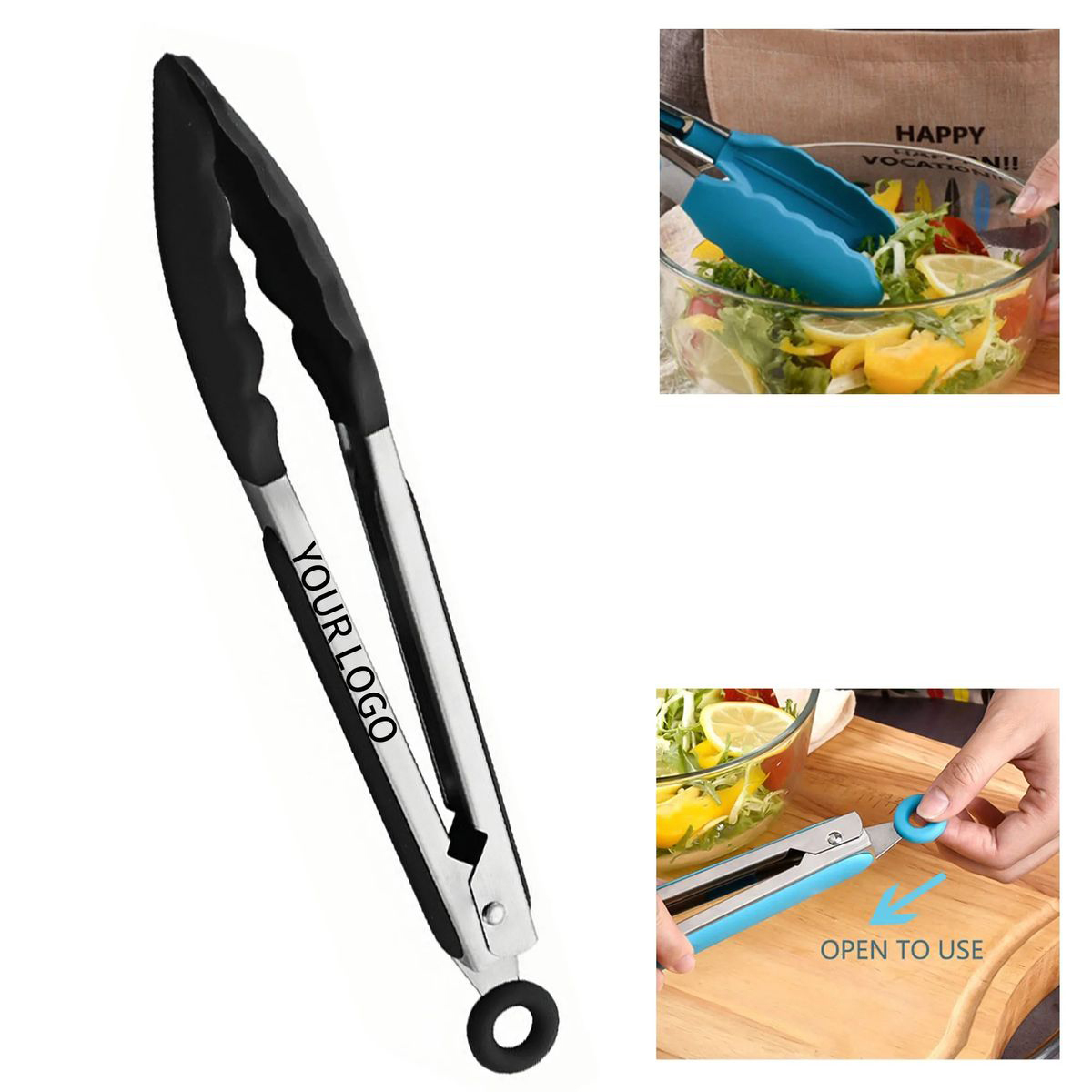 Heat Safe Stainless Steel Kitchen Tong 2