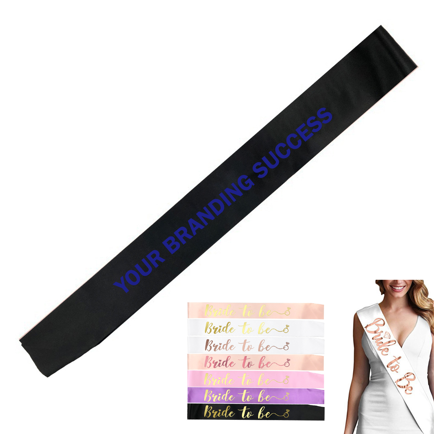 Glitter Personalized Sash 1