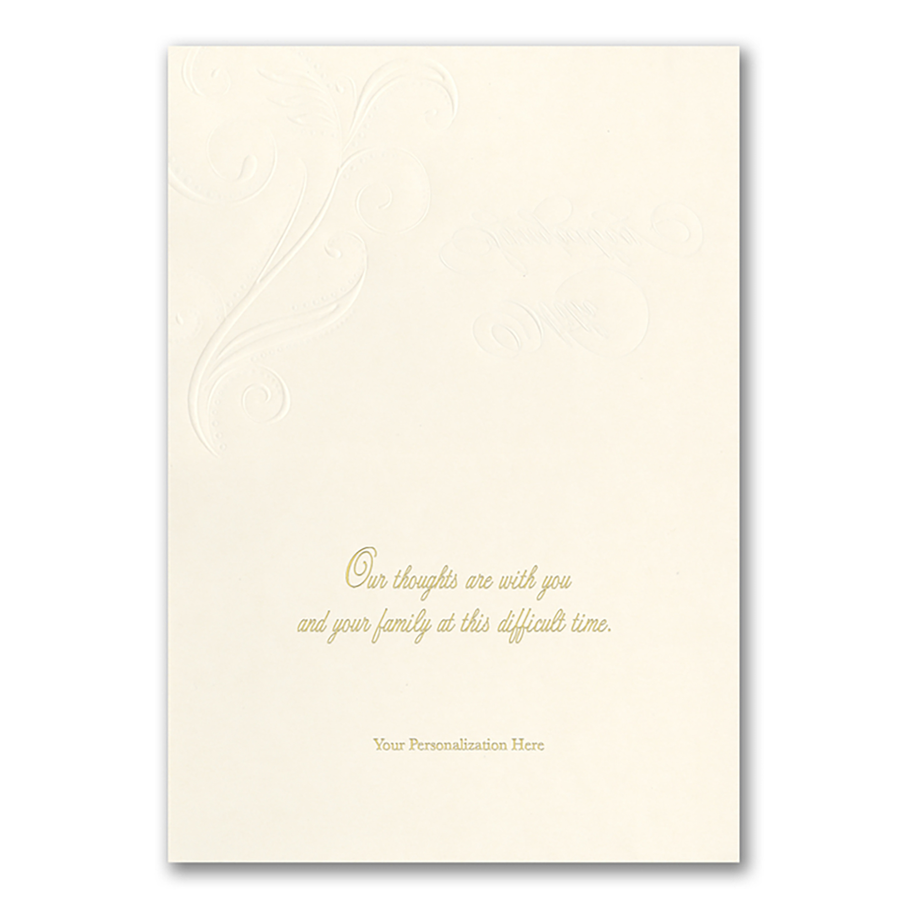 Flourish In Pearl Sympathy Card 2