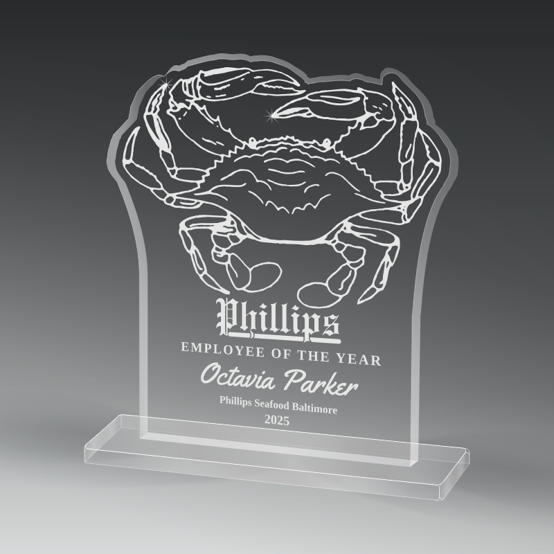 Custom Shaped Acrylics On Acrylic Base 4
