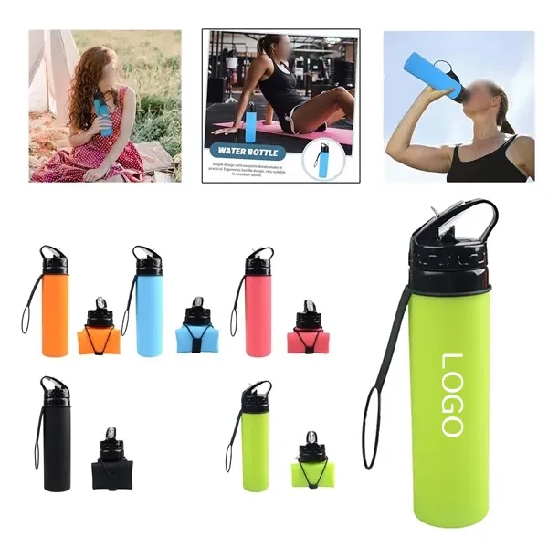 Folding Silicone Water Cup - Sports Drinkware 1