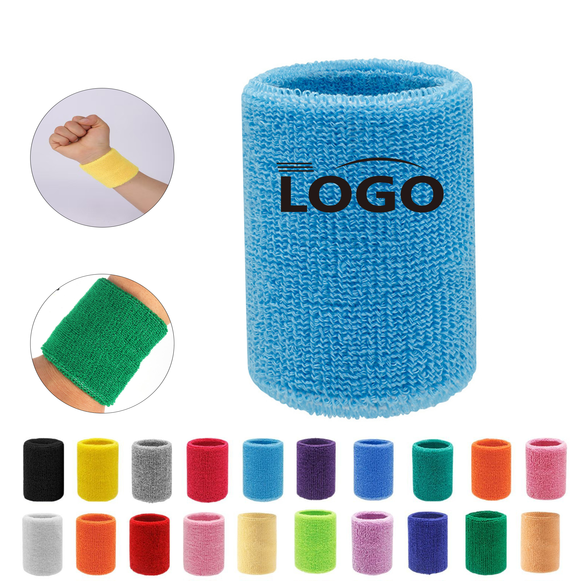 Sweatbands Sports Wristband for Men & Women MOQ100 2