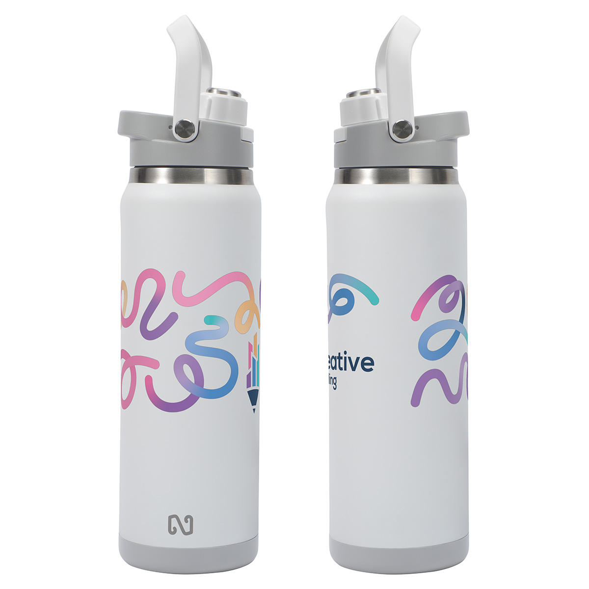 NAYAD® Crusade 28 oz Stainless Steel Double-Wall Vacuum Insulated Bottle with Hidden Cup 15