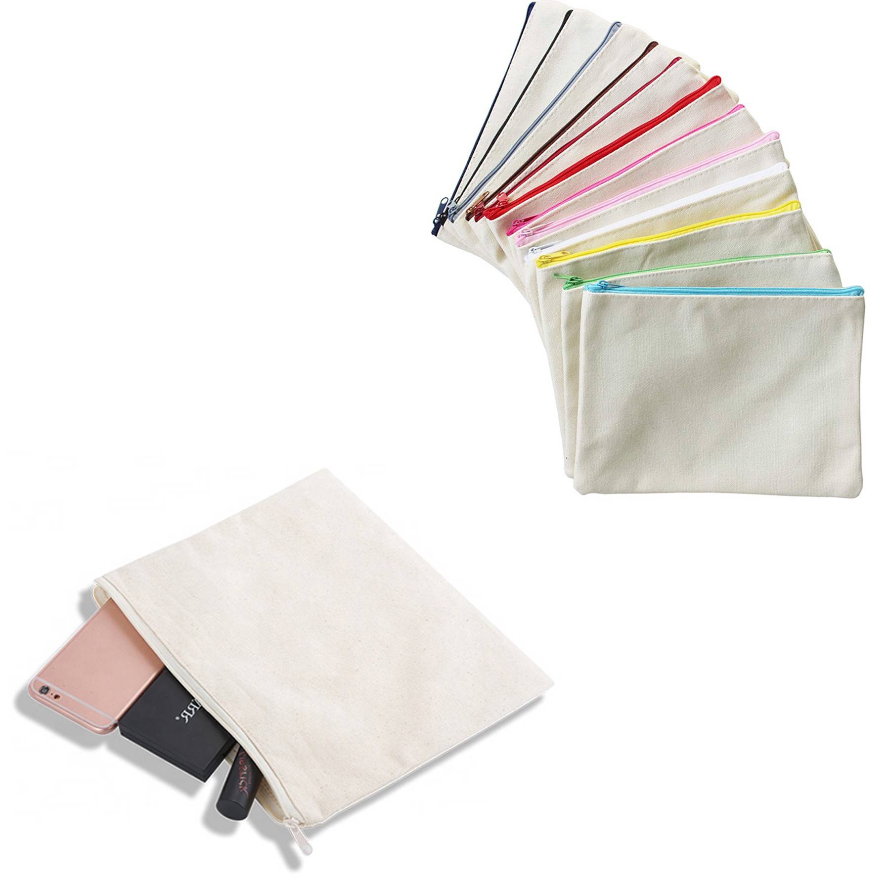 Zip Cotton Pouch 1