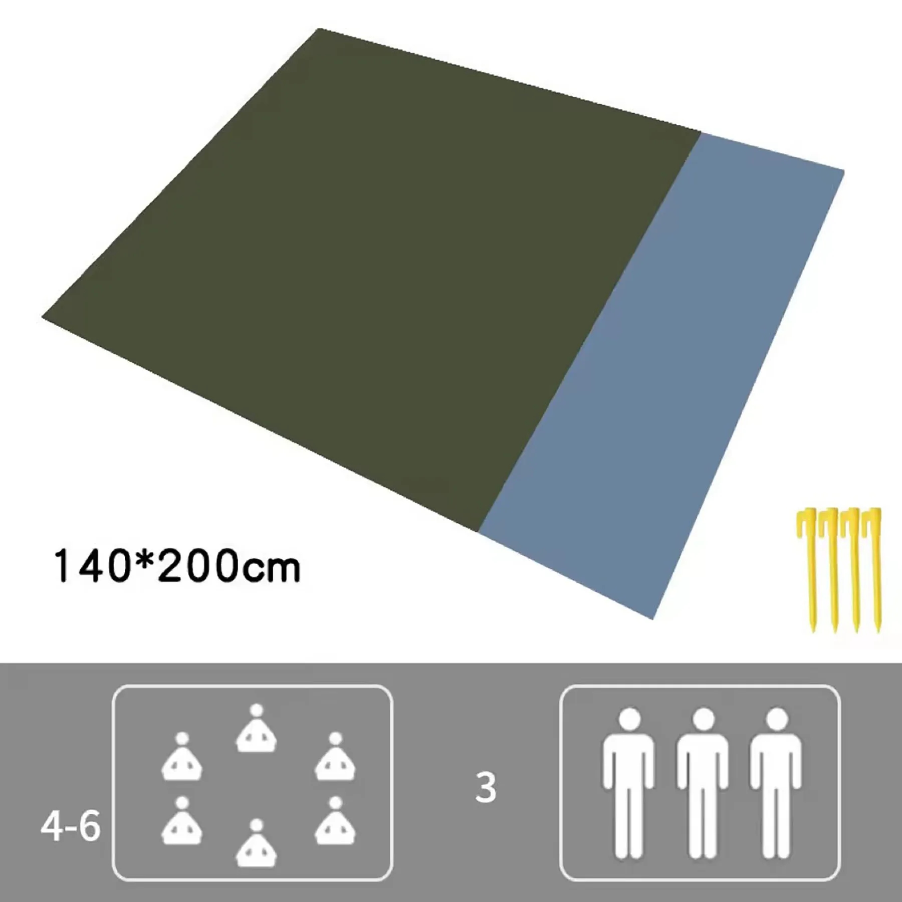 79"*83"Waterproof Camping Mat 6