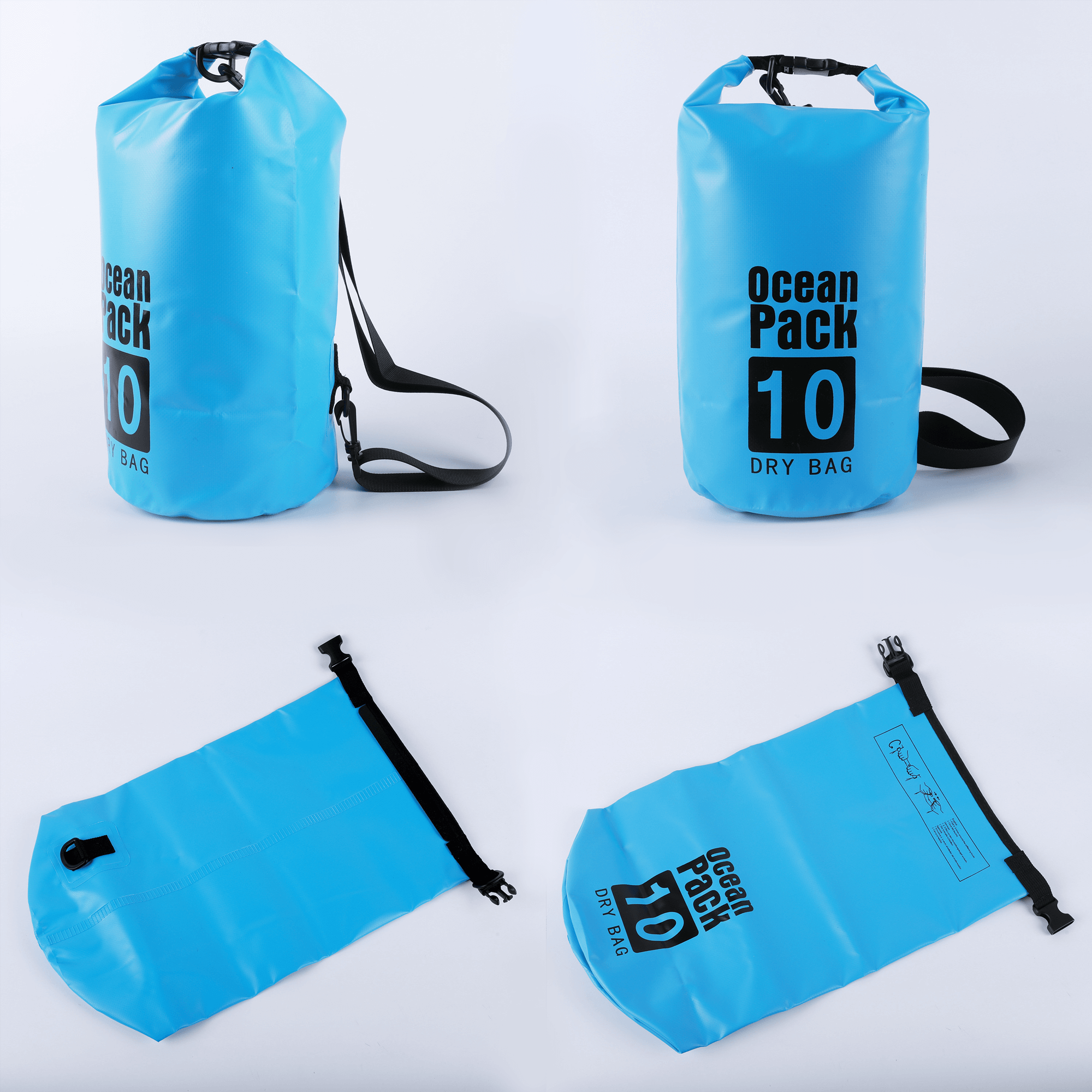 10L Waterproof Roll Top Lightweight Dry Storage Bag 6