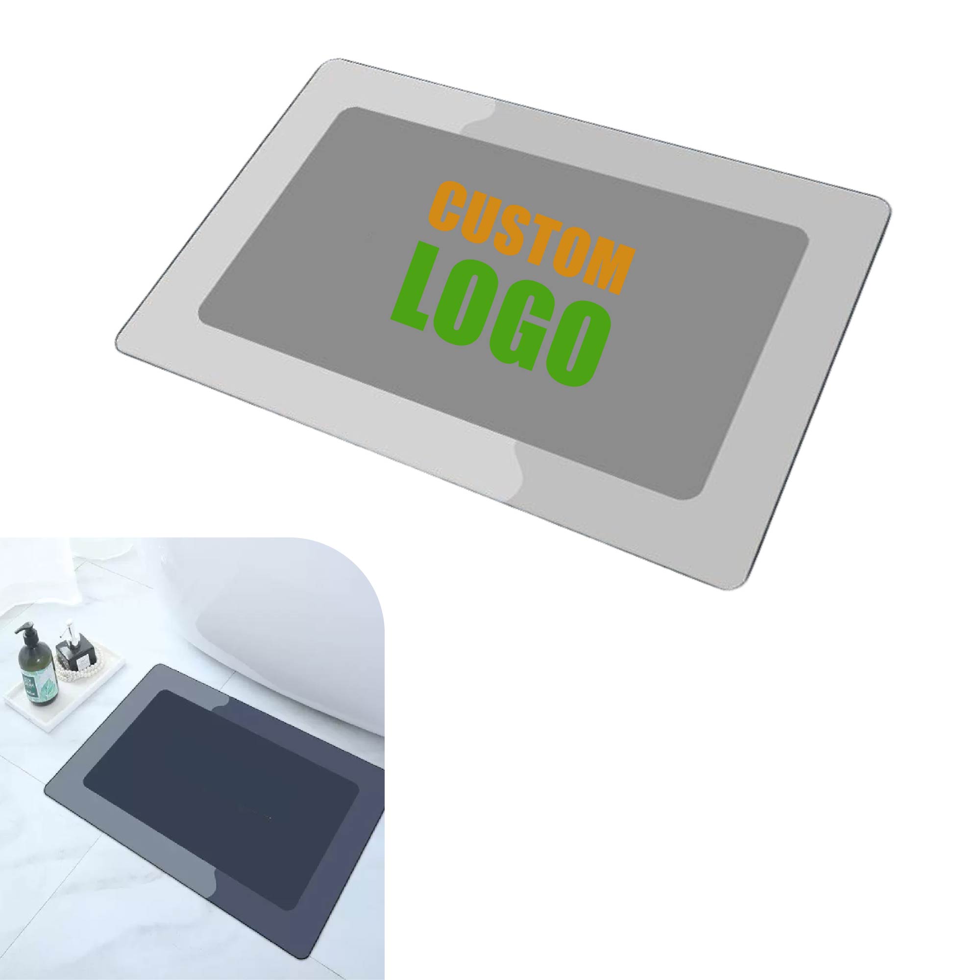 MOQ 10 pcs Non-Slip Bathroom Carpet 4