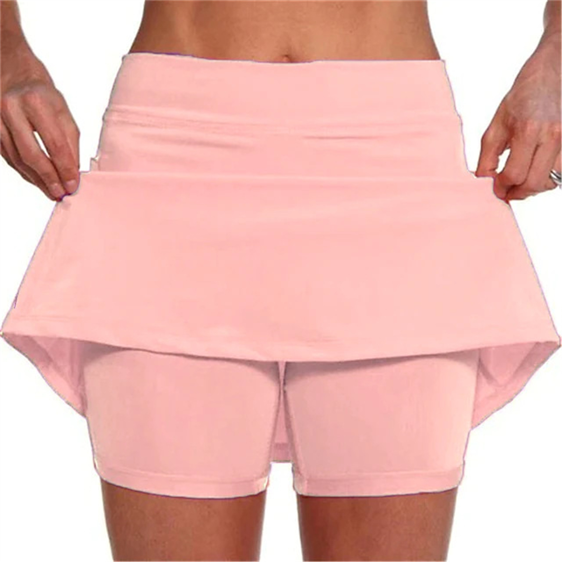 High Waist Athletic Sports Pants Skirt Casual Shorts 10