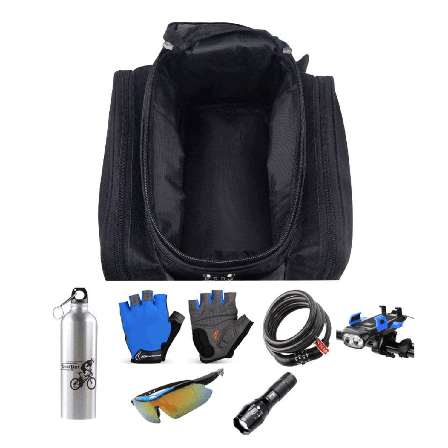 27L Expandable Bicycle Riding Rear Seat Rack Trunk Bag 1