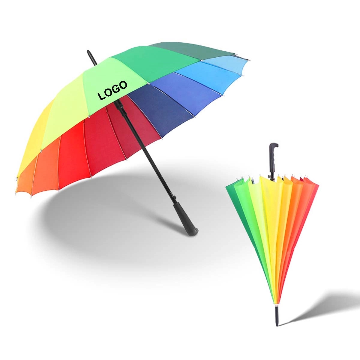 44" Arc Rainbow Umbrella 1