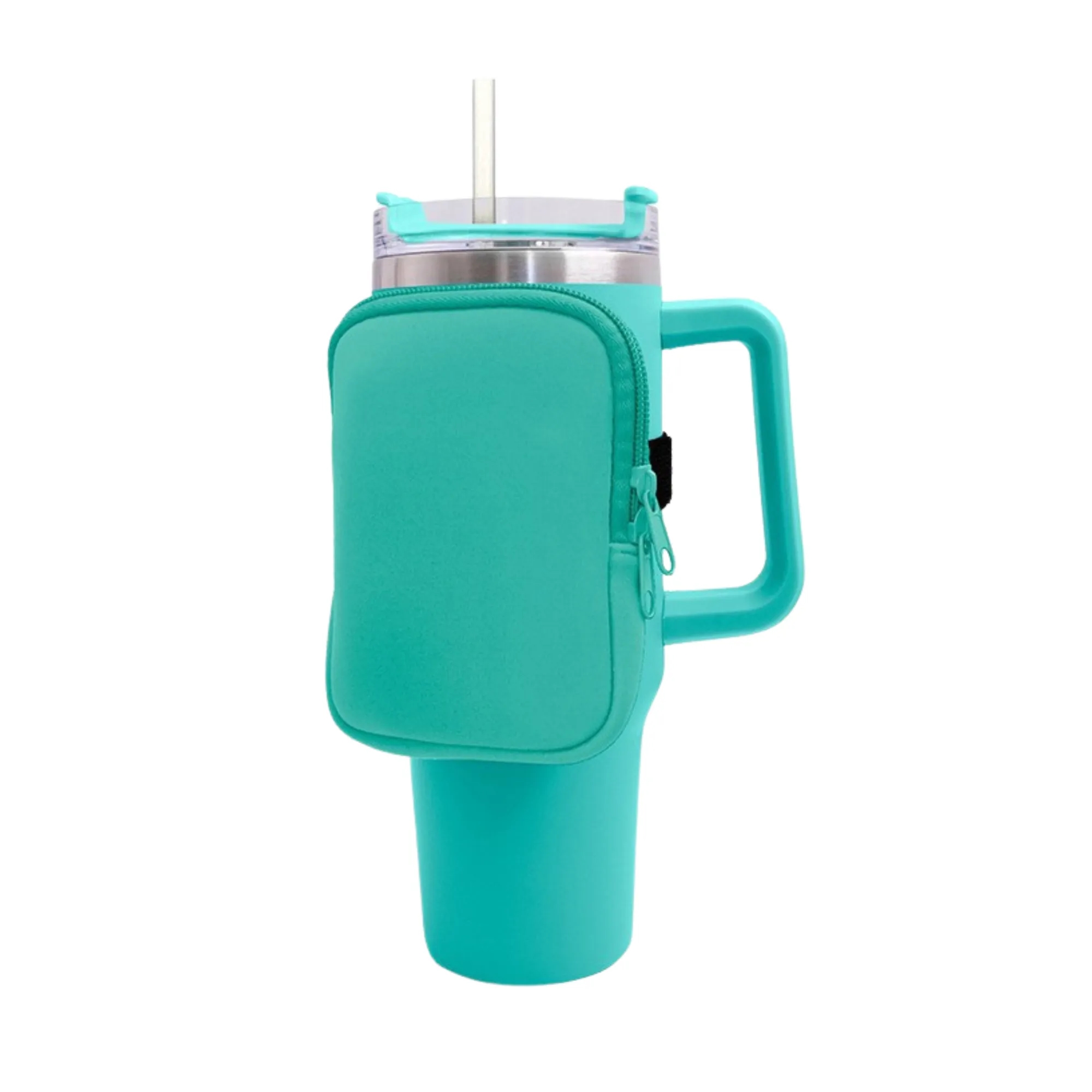 Cold Drinks, Strong Grip - 40OZ Ice Bully Handle Tumbler Set 9