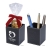 Faux Leather Pen Cup Snack Set 1