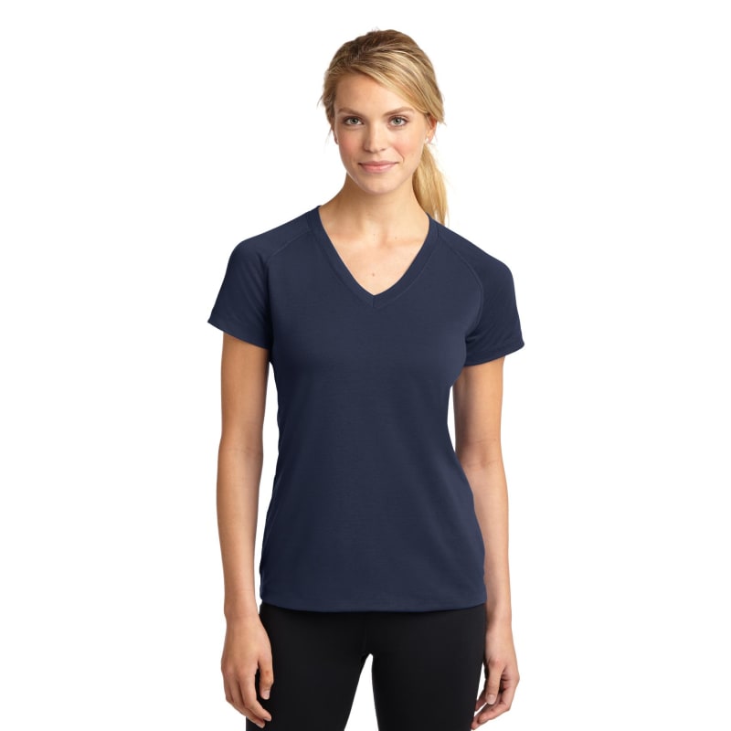 Sport-Tek Women's Ultimate Performance V-Neck. 17