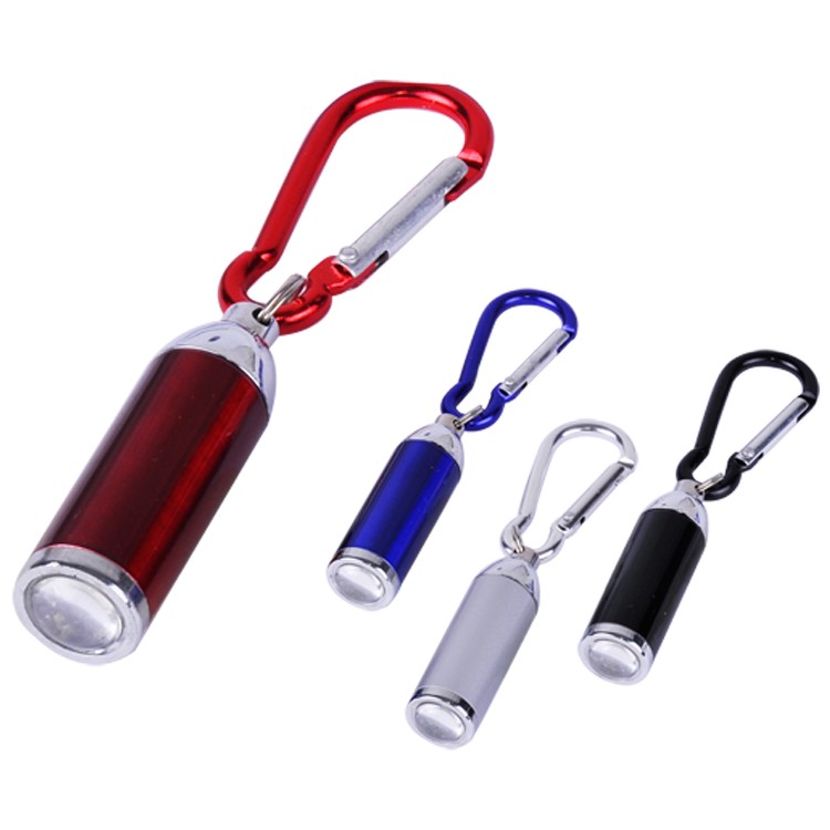 Mini Bullet Aluminum Adjustable LED Flashlight with Carabiner 2