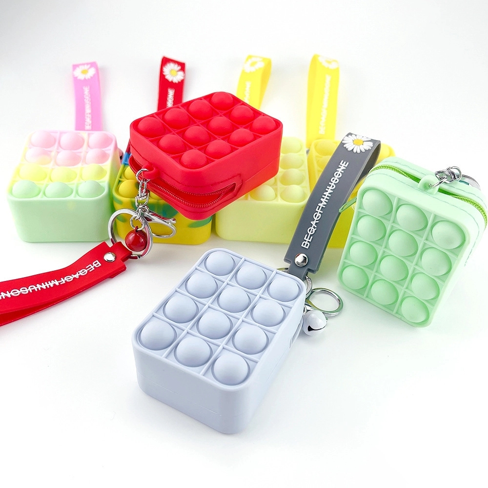 Pop Bubble Coin Purse Key Chain with Lanyard 3
