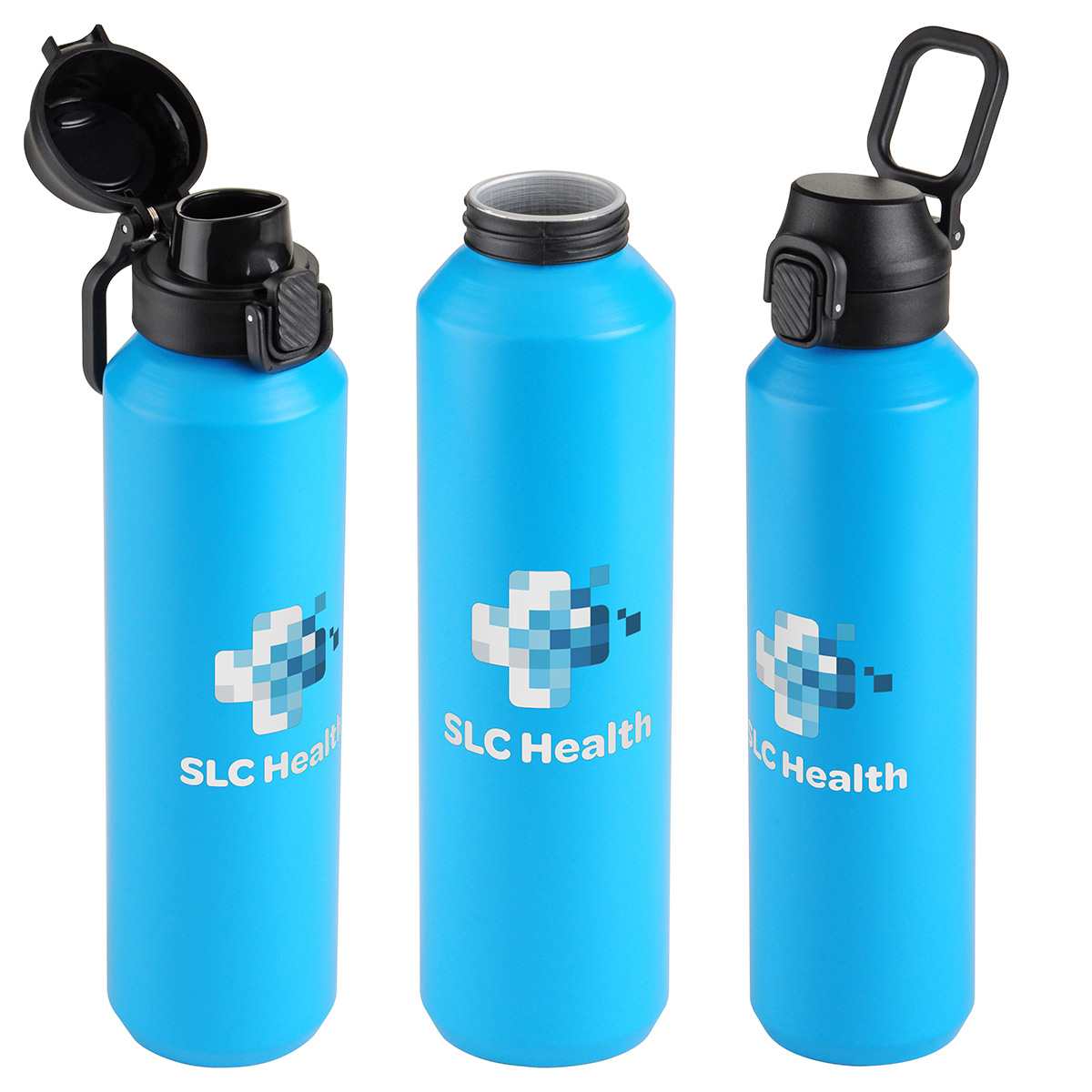 Nexus 27 oz Recycled Aluminum Bottle with Flip-Top Lid and Carabiner 72