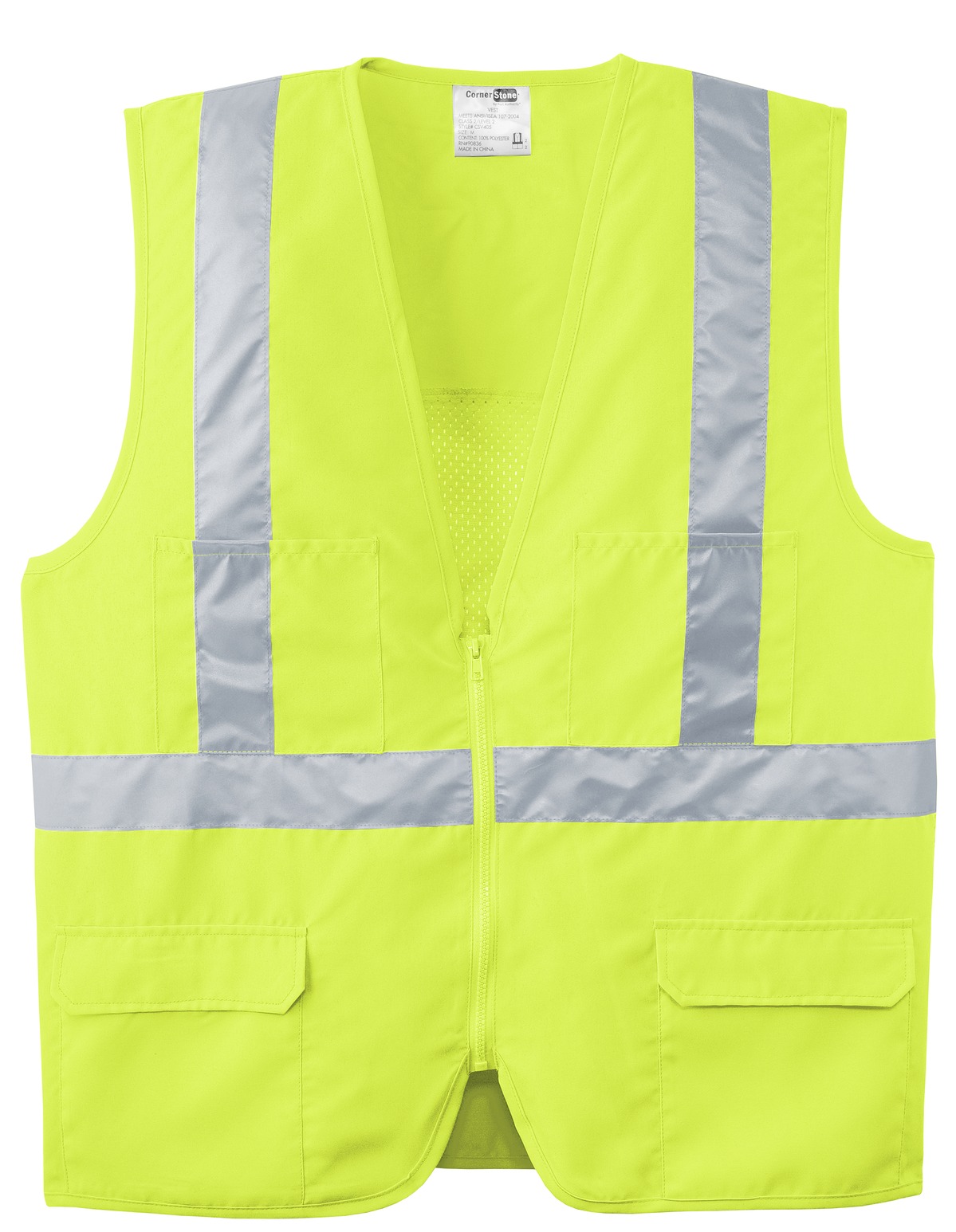 CornerStone - ANSI 107 Class 2 Mesh Back Safety Vest. CSV405 9