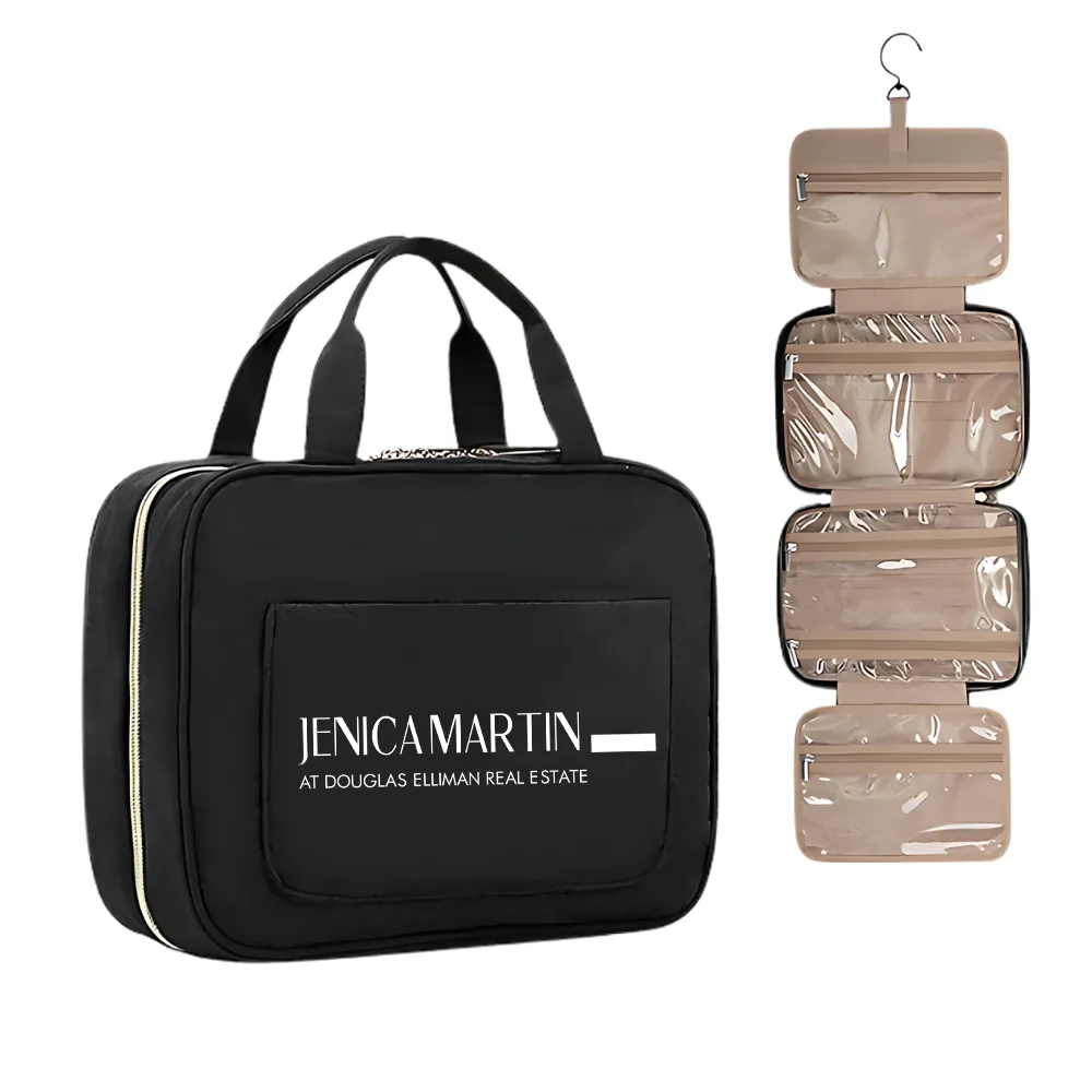Fold Up Toiletry Bag with Hanging Hook 4