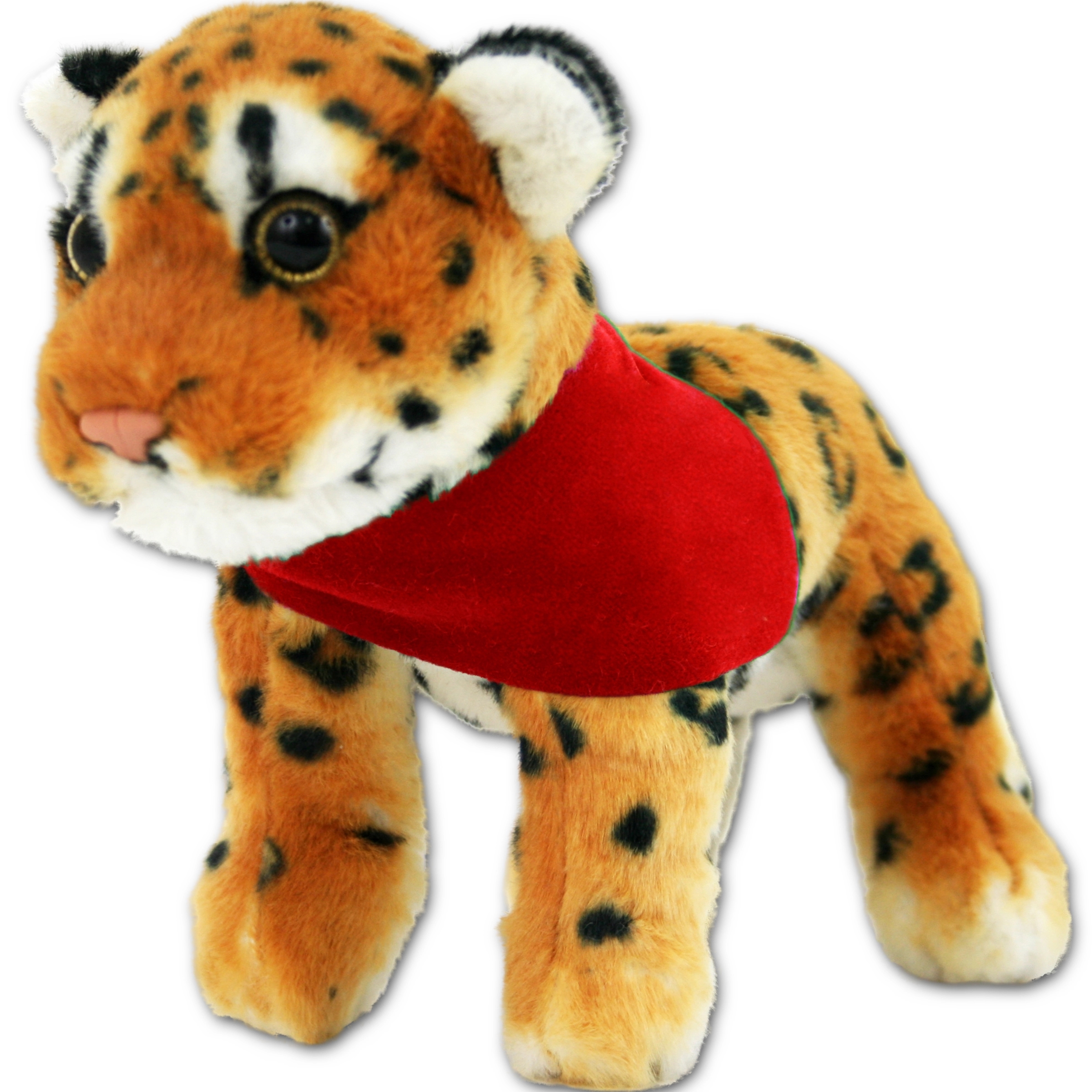 8" Jungle Animals Standing Brown Leopard 3