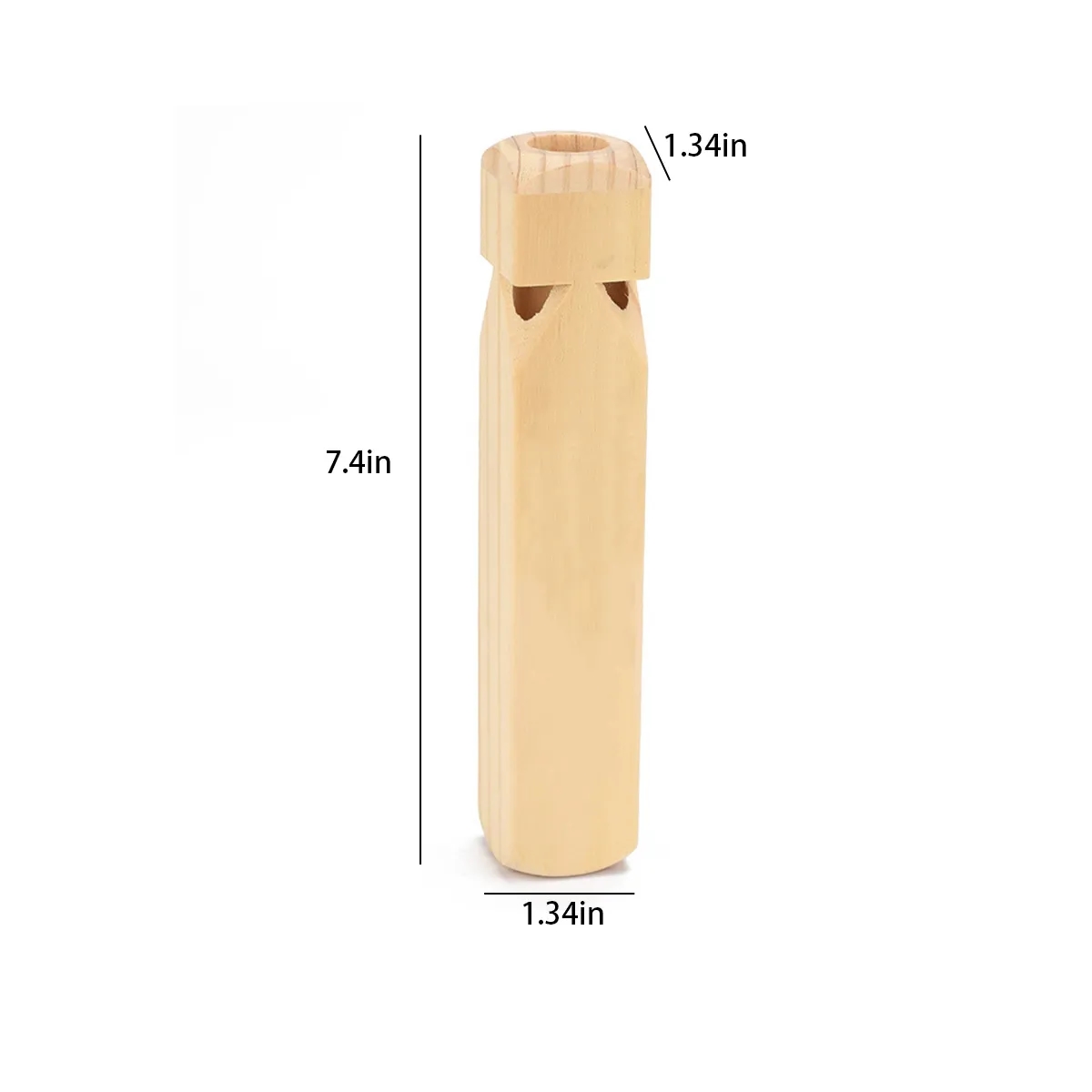 Party Cheering Prop Educational Wood Train Whistle 3