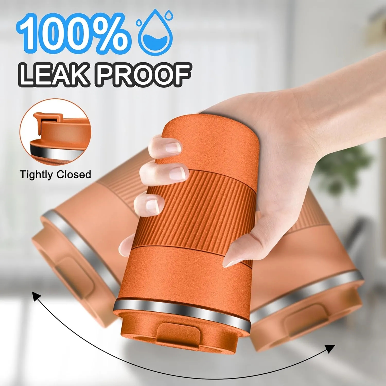 12 oz Insulated Coffee Mug with Lid 4
