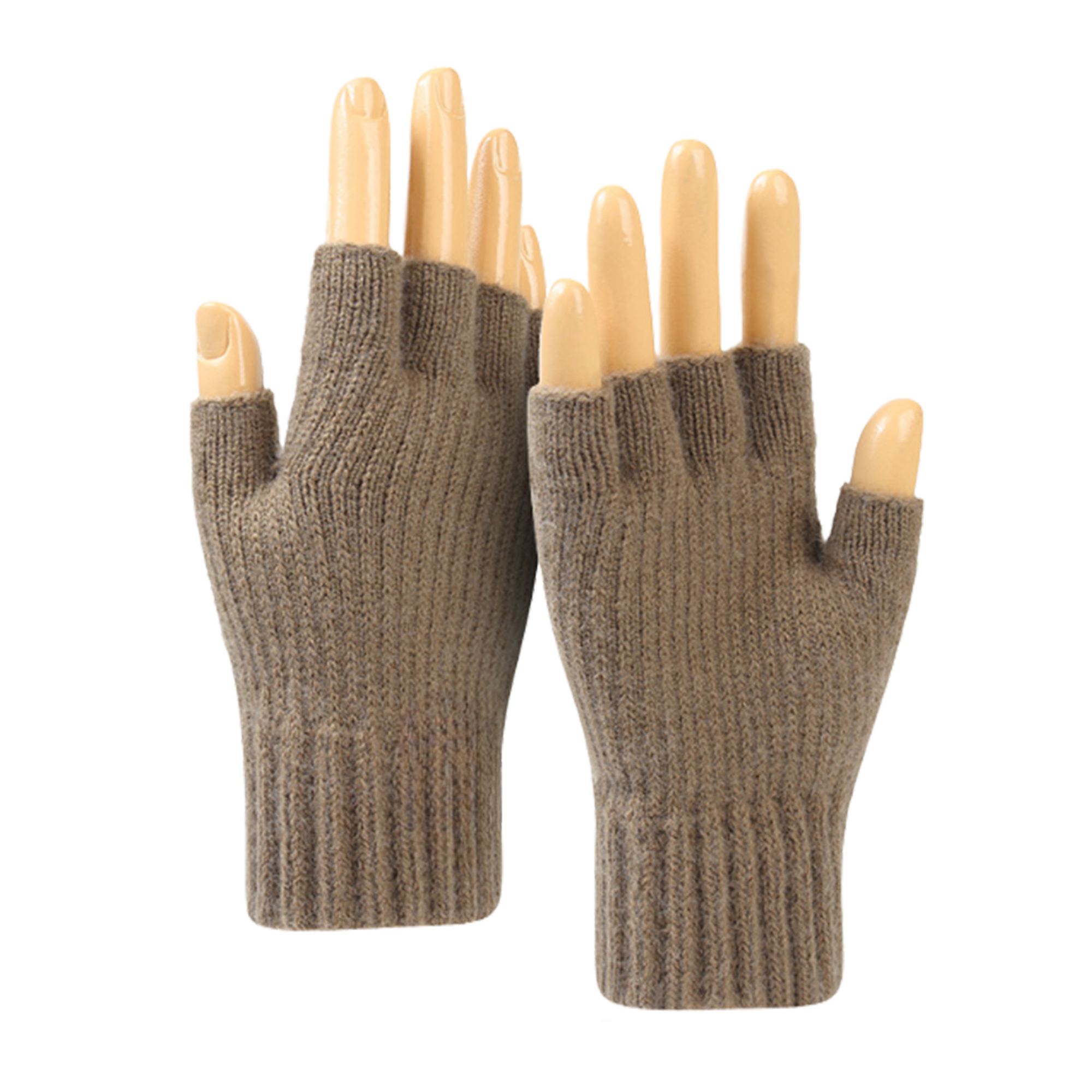 Stylish Winter Half Finger Knitted Gloves 4
