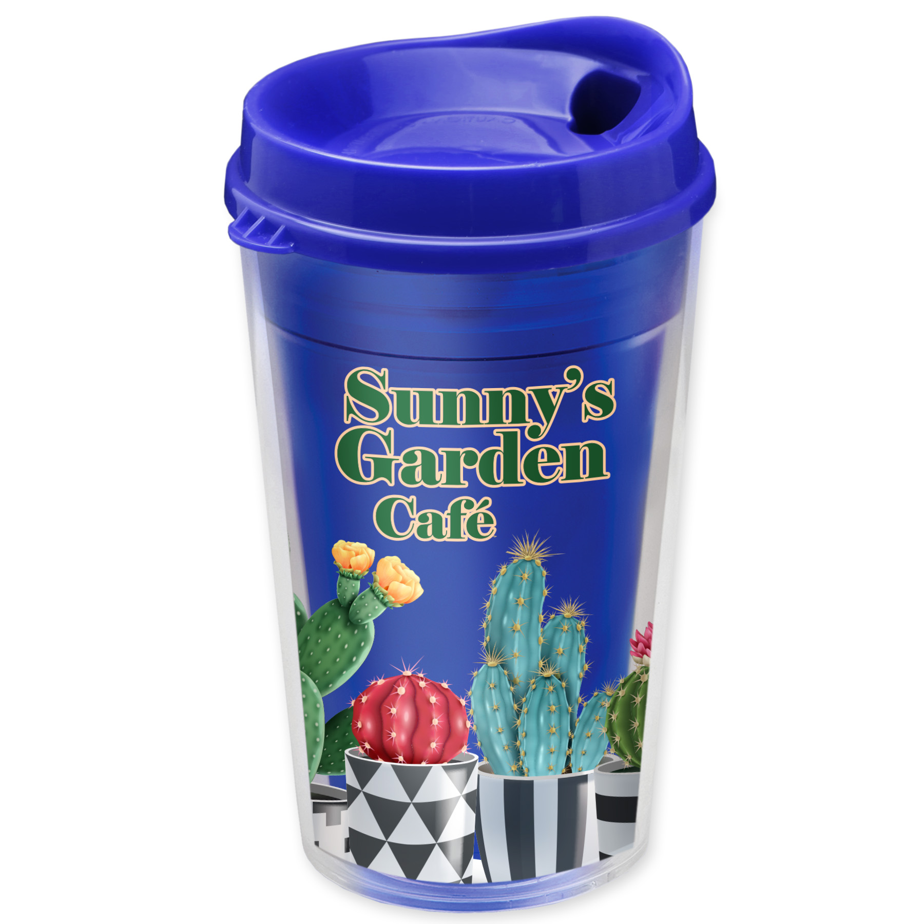 16 oz. Transparent Sentinel Tumbler with Auto Sip and Clear insert 2