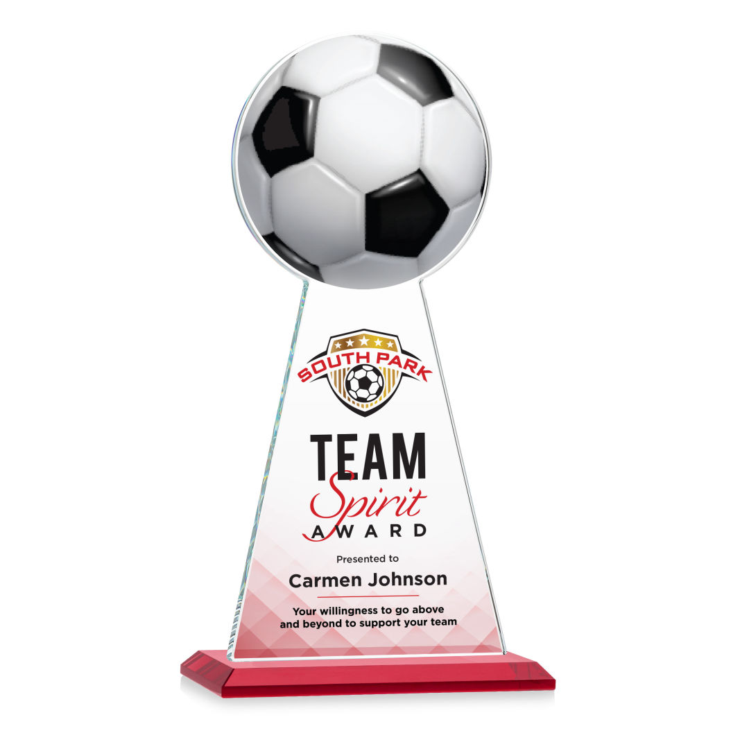 Edenwood Soccer VividPrint™ Award - Red 13