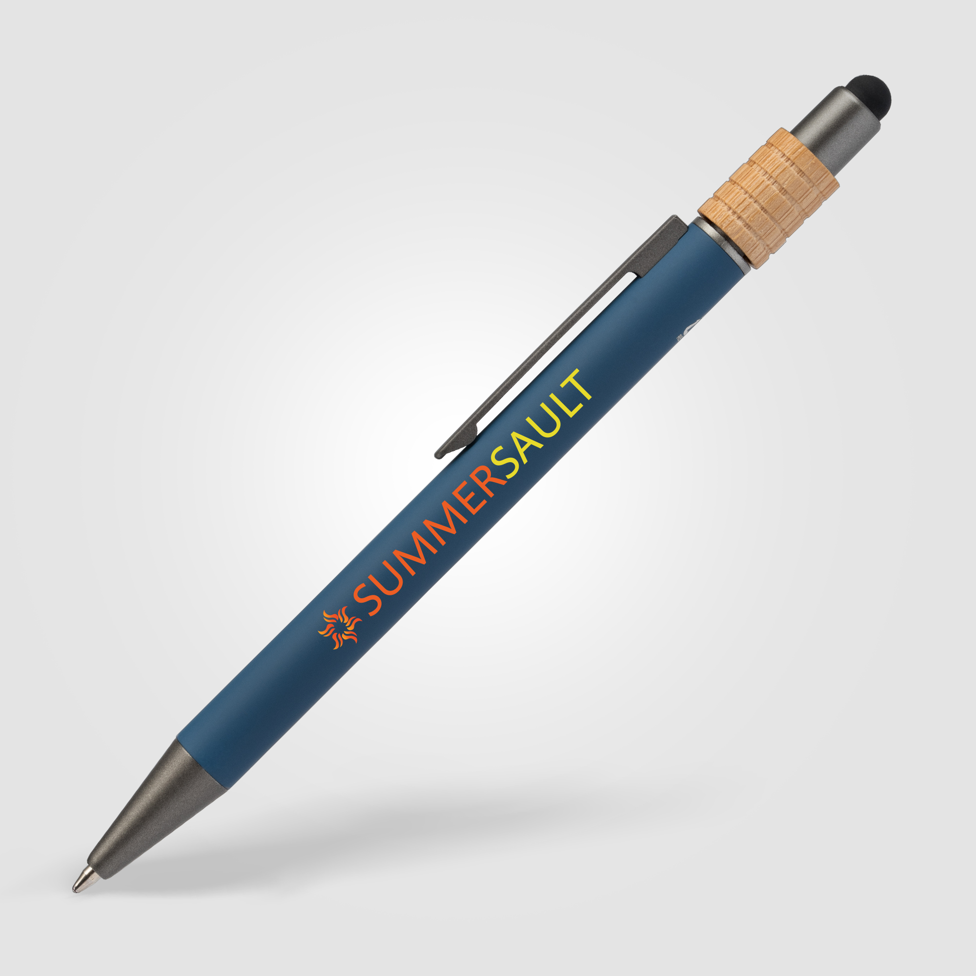 Reborn Spinner Recycled Aluminum Pen w/ Stylus  - PATENTED 17