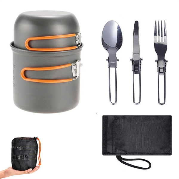 Portable Camping Cooker With Cutlery 3