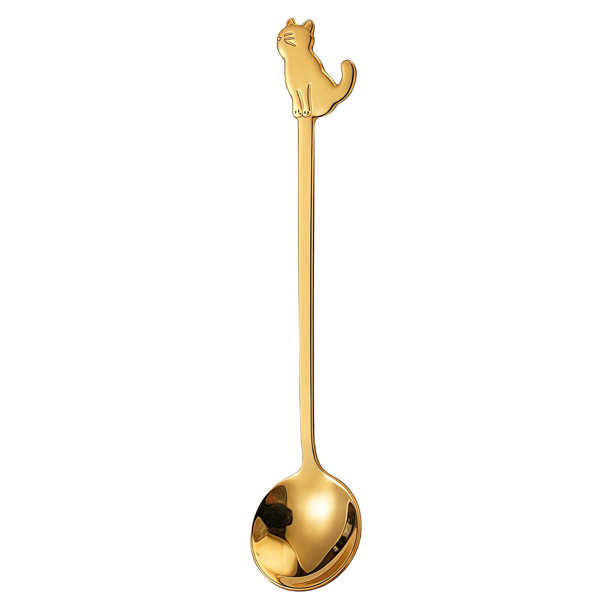 304 Stainless Steel Cute Cat Spoon, Coffee Scoop 5
