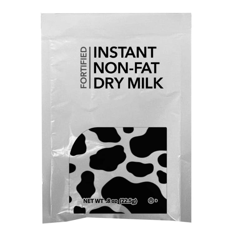 Fortified Instant Non-Fat Dry Milk - 250 Pack 0.8 oz 1
