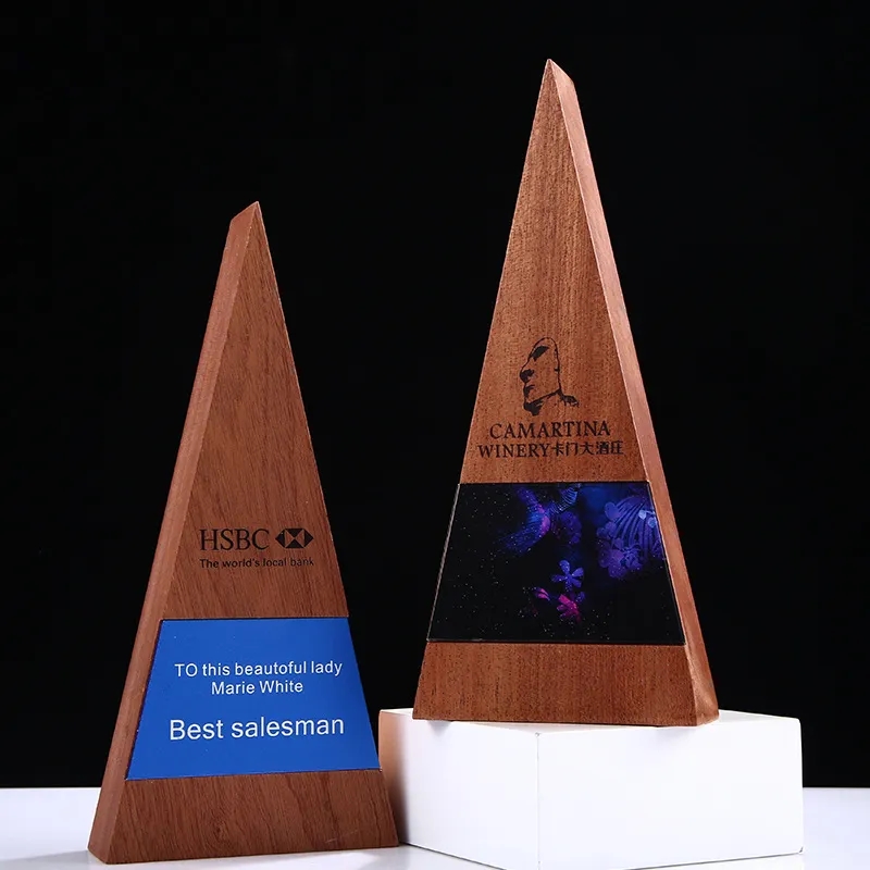 Wooden Triangle Trophy 9