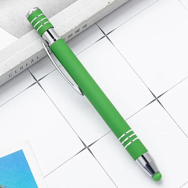 Bright engraved Soft Maya touch stylus pen 4