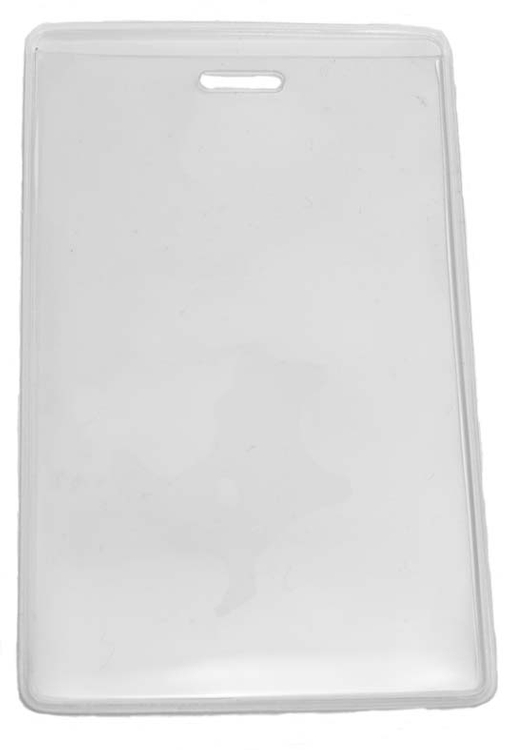 2.78" W x 4.38" H - Vertical Clear Vinyl Badge Holder (Blank) 2