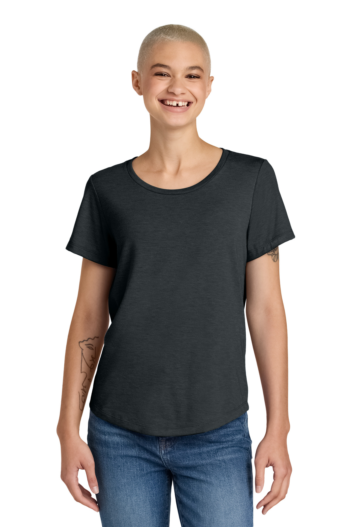 Allmade Women's Relaxed Tri-Blend Scoop Neck Tee AL2015 31