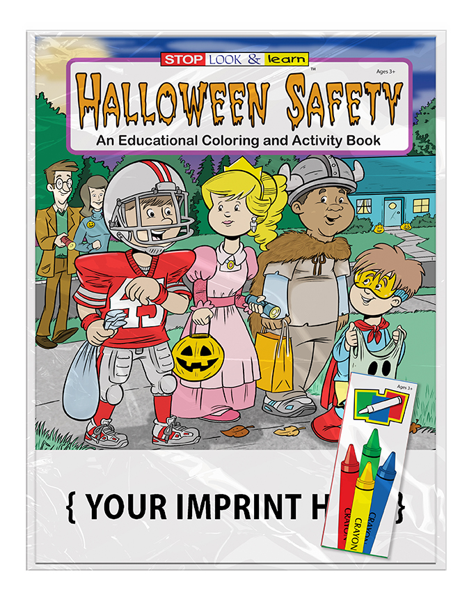 COLORING SET - Halloween Safety Coloring Book Fun Pack 3
