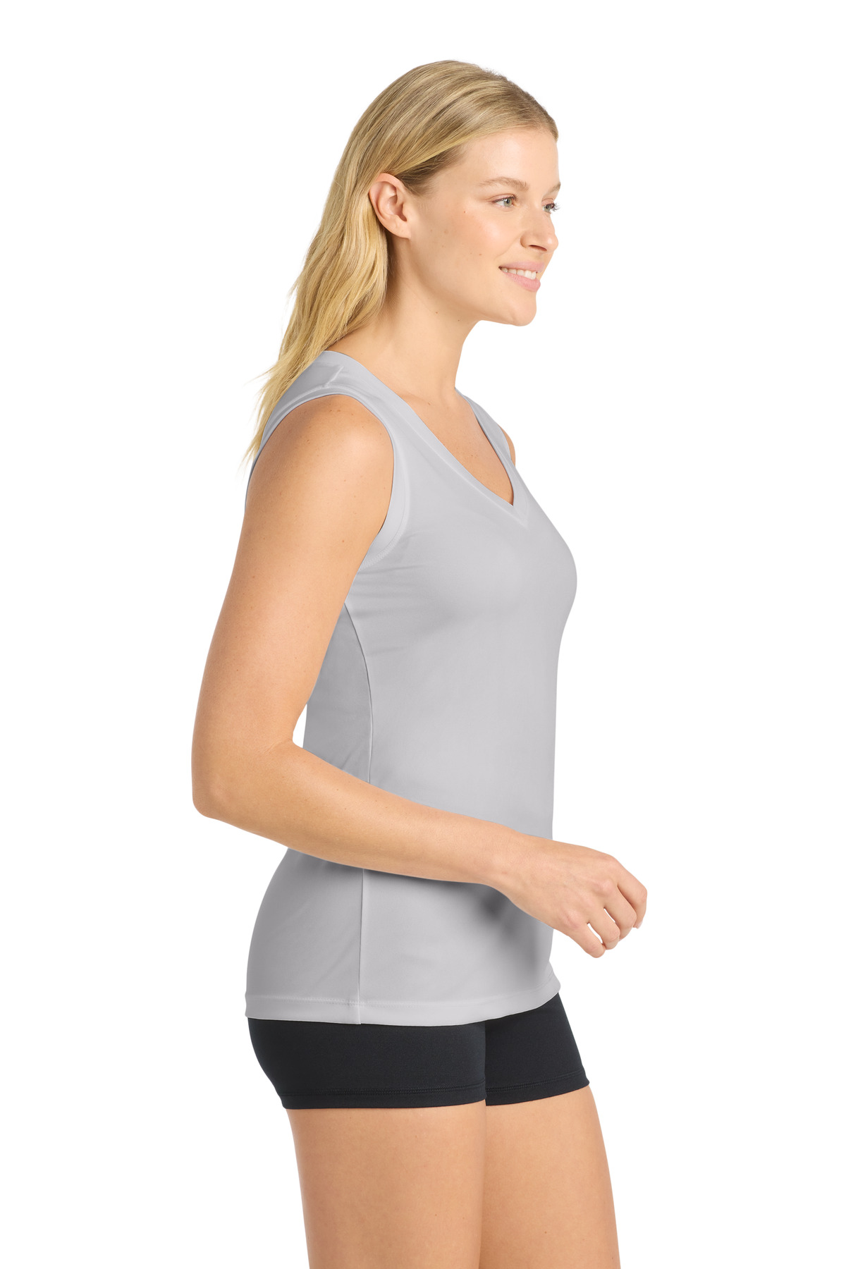 Sport-Tek Women's Sleeveless PosiCharge Competitor V-Neck Tee. LST352 23