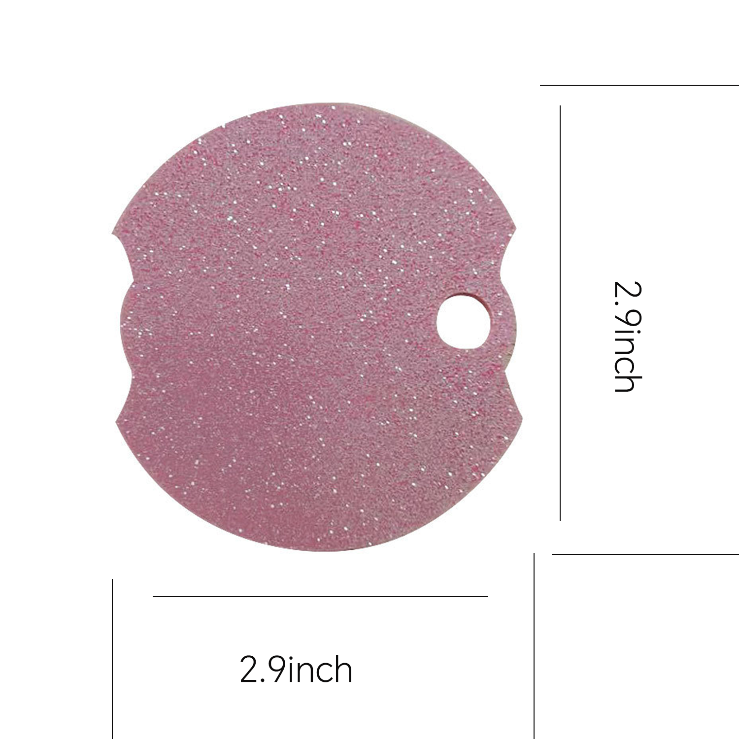 Custom Acrylic Glitter Drink Tags 5