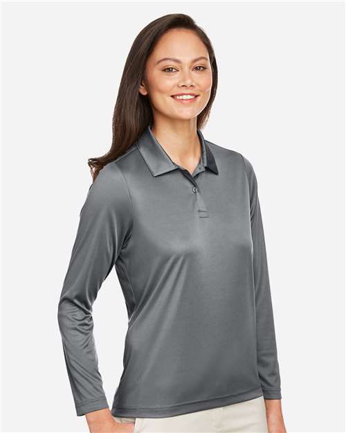 Women's Zone Performance Long Sleeve Polo - TT51LW 42