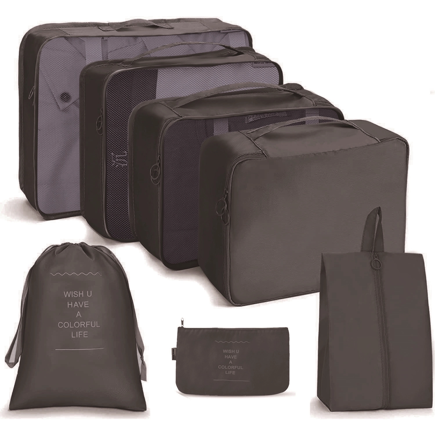 7 Pcs Packing Cubes For Travel 3