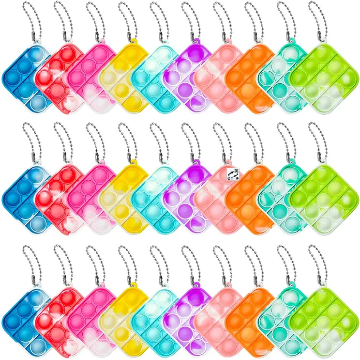 Push Bubble Fidget Sensory Toy With Buckle 3