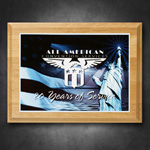 Alder Wood Plaque with Sublimated Plate 7