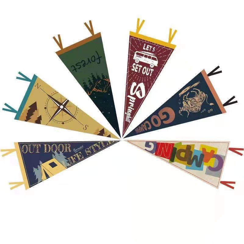 Custom Felt Pennant Banner - 9" x 24"- Decorative & Promotional 1