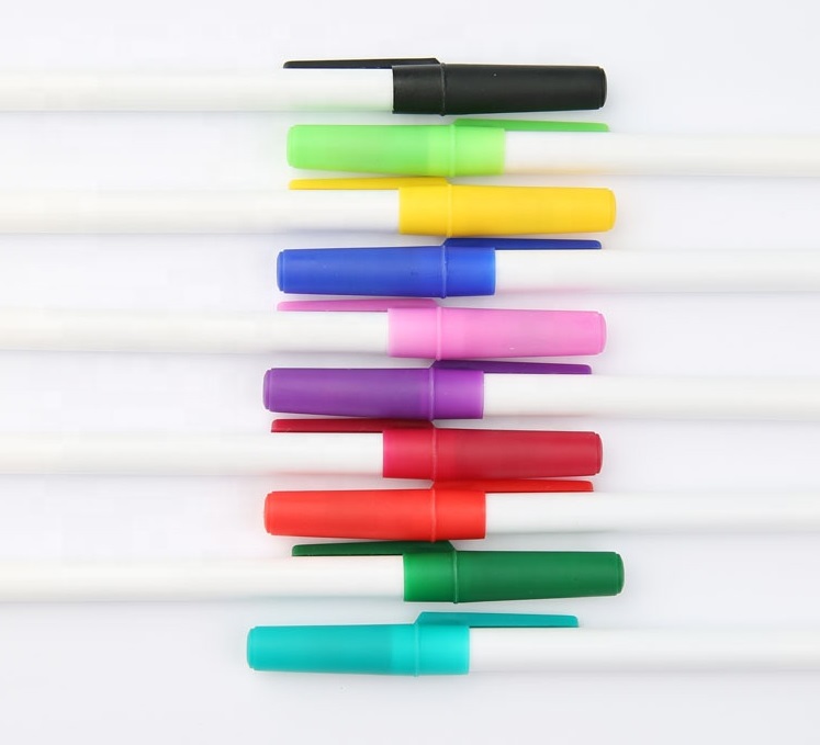 Basic Ballpoint Pen with Colored Cap and Accent 4