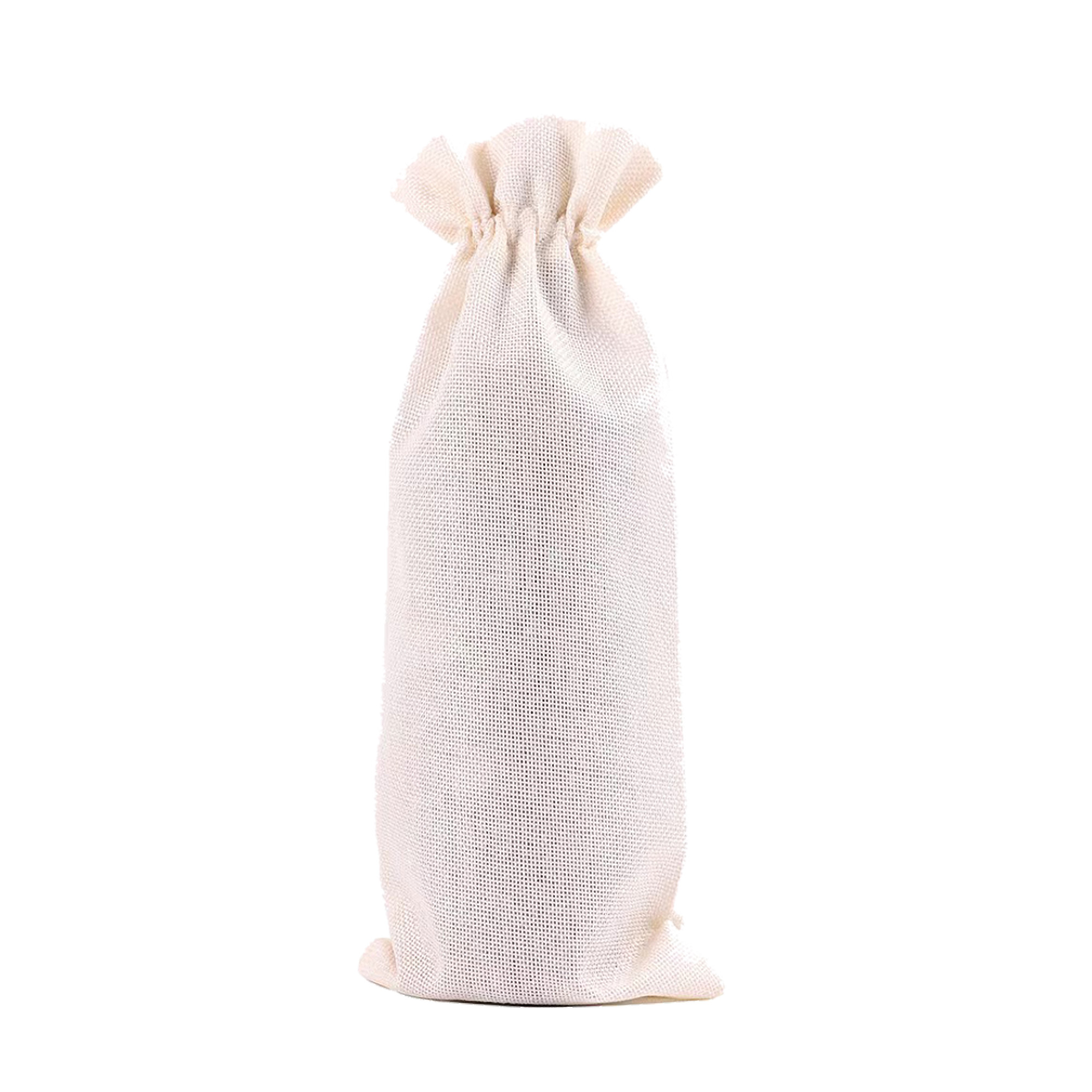 Wine Burlap Drawstring Bag Gift Tote Storage Sackcloth 6