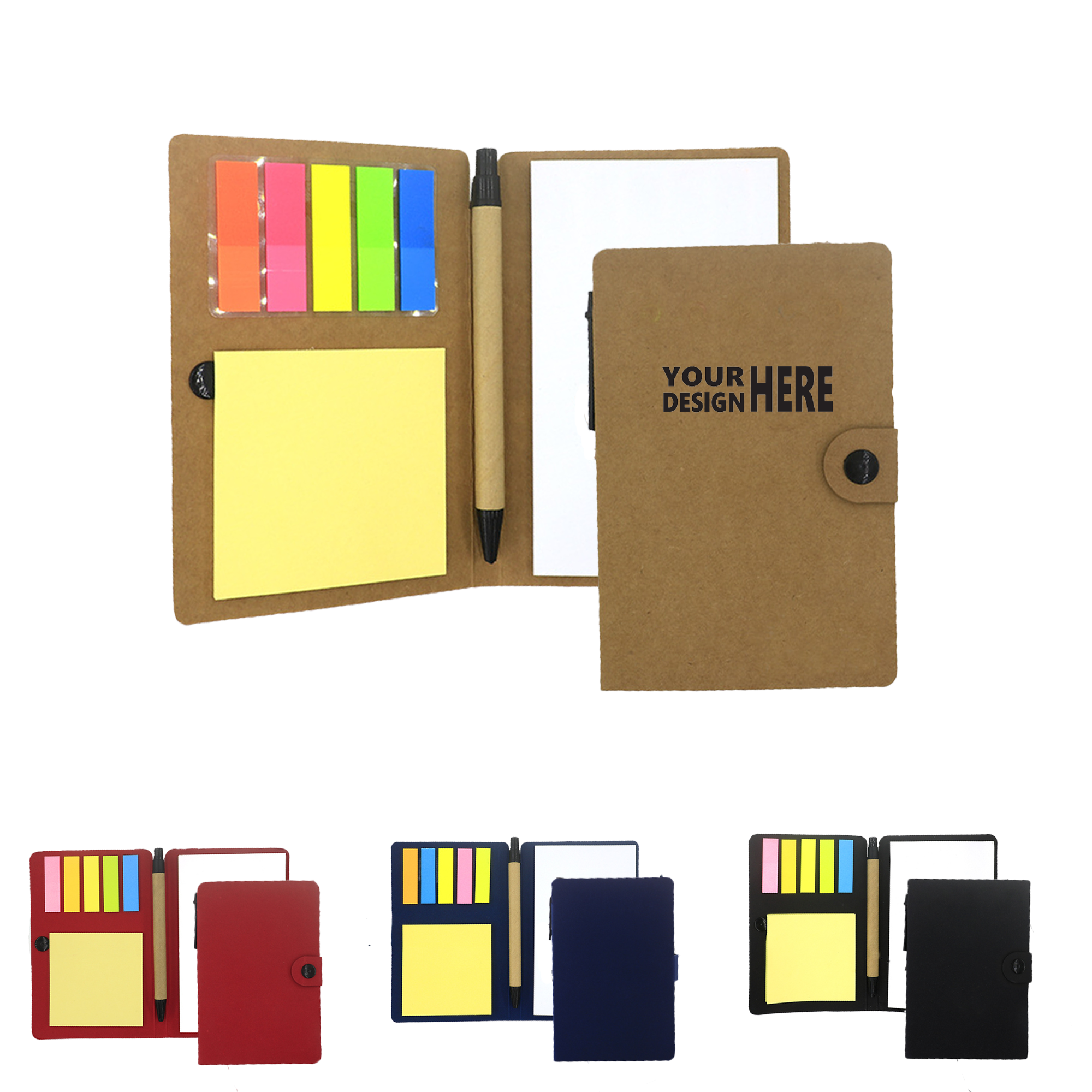 MOQ 20 PCS Promotional Office Notepad Combo 1
